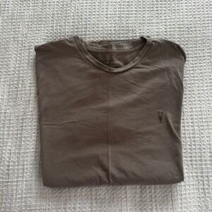 All saints brown t shirt
